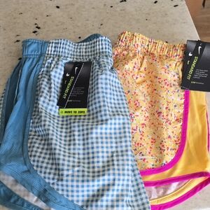 Nike Blue and Yellow Athletic Shorts
